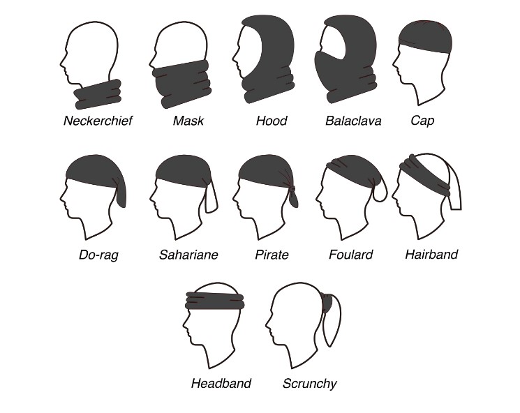 multifunkční šátek, nákrčník 88740