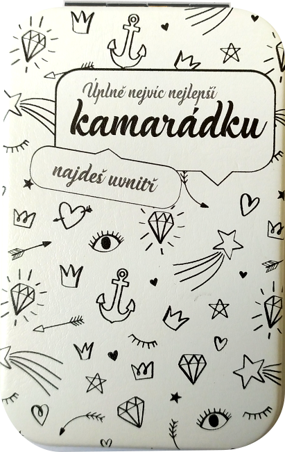 zrcátko "Úplně nejvíc nejlepší kamarádku najdeš uvnitř"
