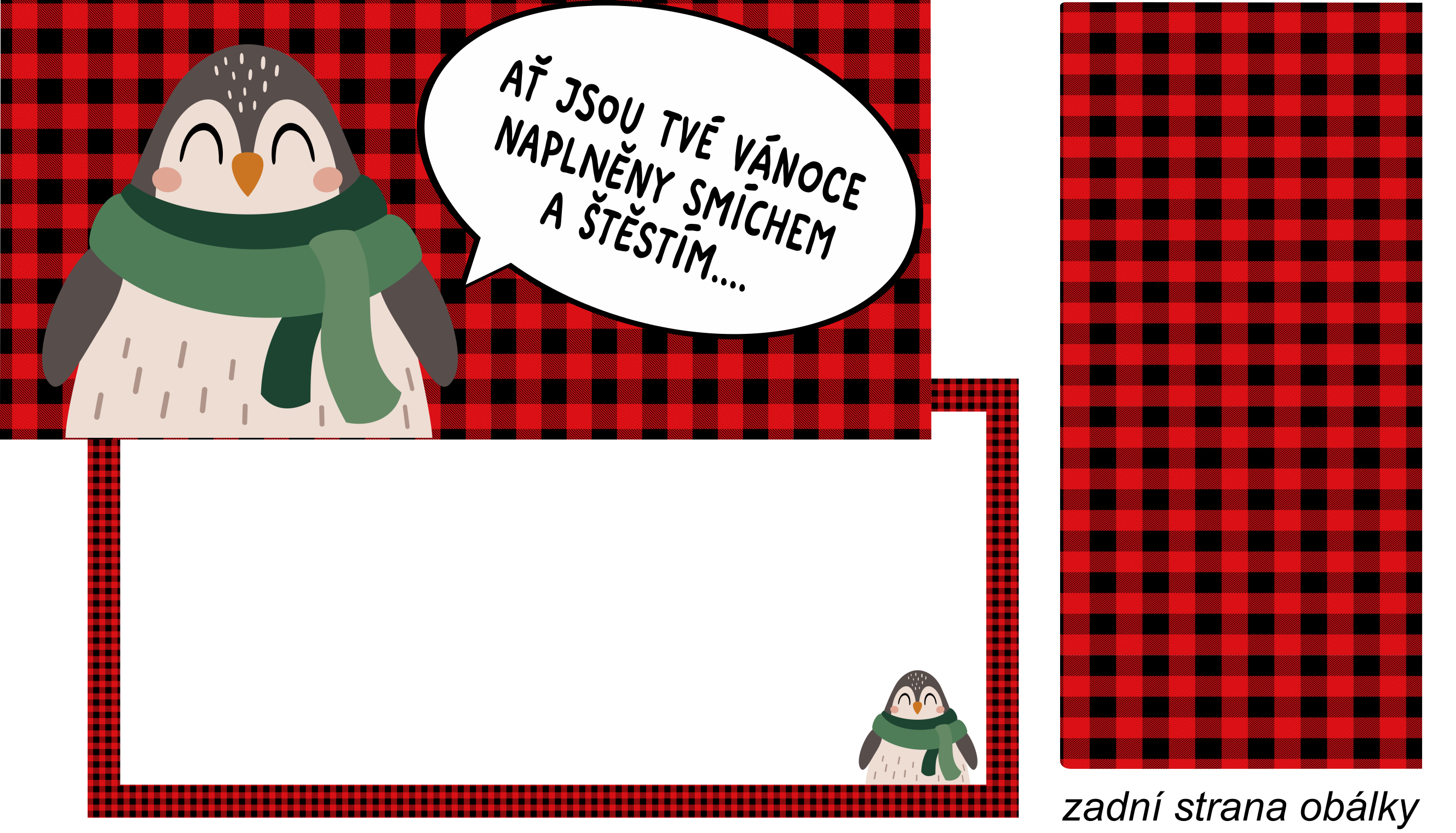 Obálka pro Ježíška - Tučňák smích a štěstí