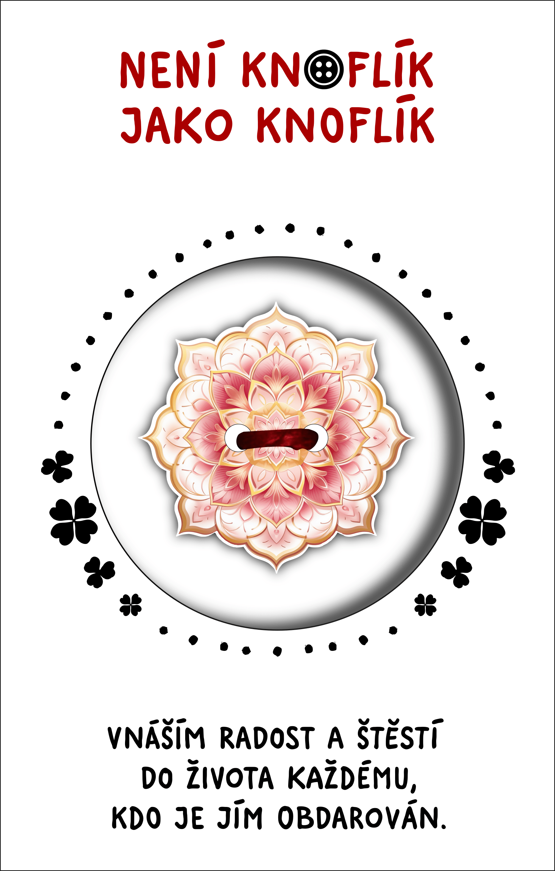 KNOFLÍK ŠTĚSTÍ Není knoflík jako knoflík mandala 28