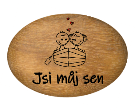 Oblázek velký - 5x4cm - "Jsi můj sen"