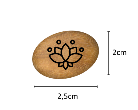 Oblázek malý - 2,5x2cm - mini mandala