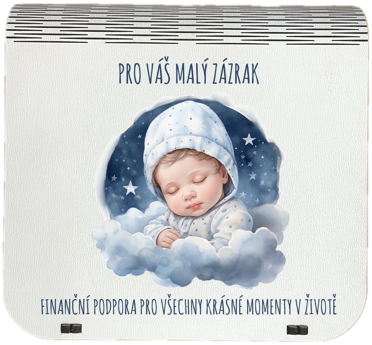Dárková krabička na bankovky v injekcích - "Pro váš malý zázrak"