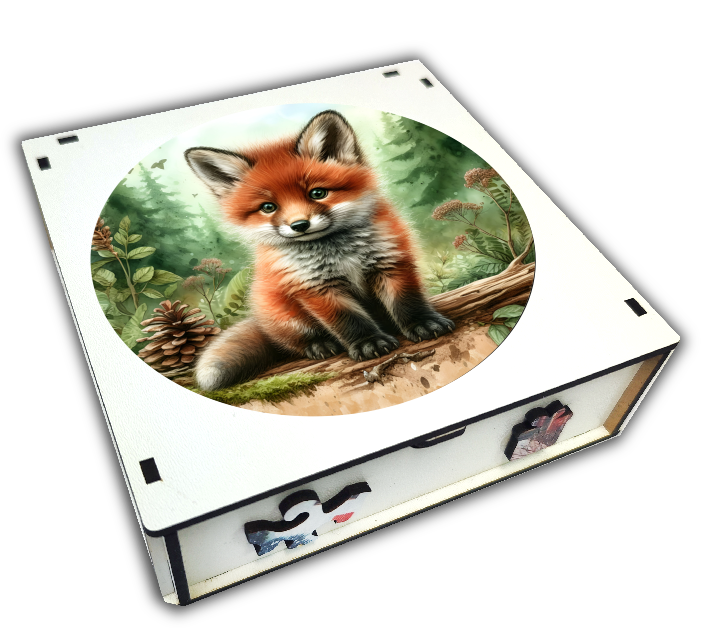 puzzle dřevěné liška