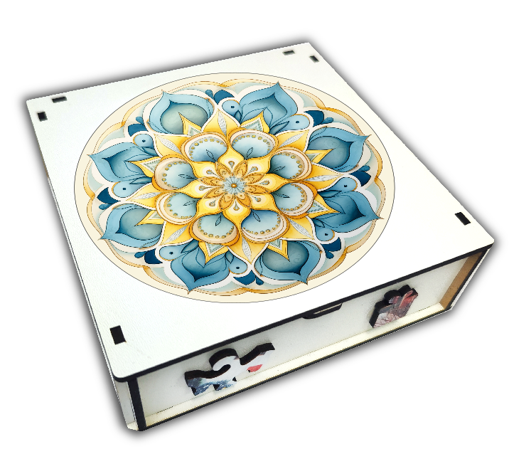 puzzle dřevěné mandala 1