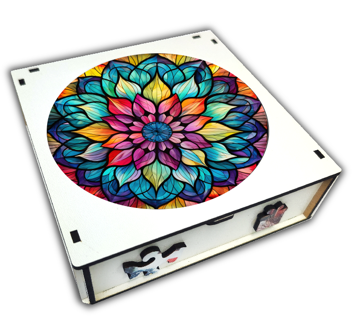 puzzle dřevěné mandala 2