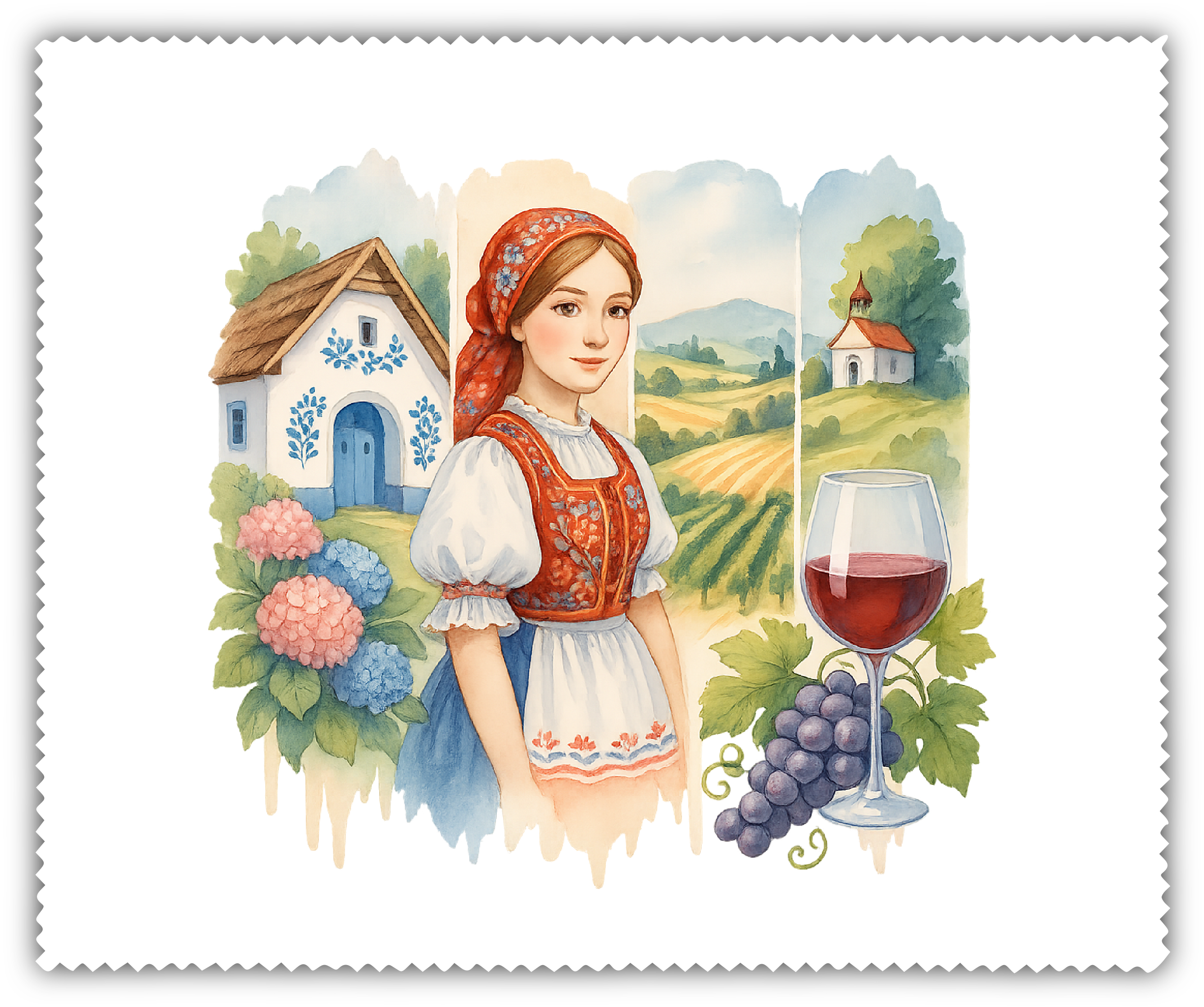Čistící utěrka - vinobraní