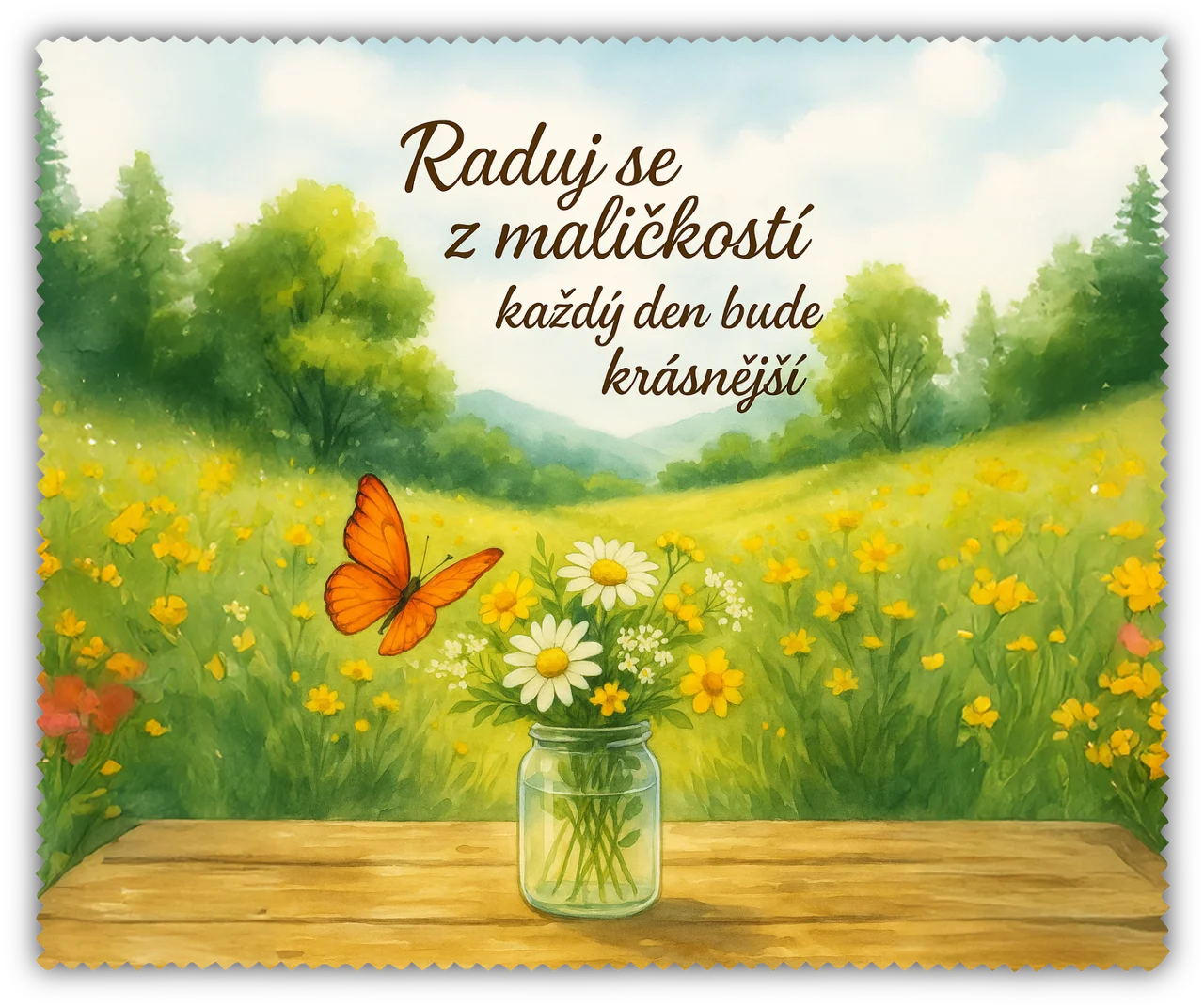 Čistící utěrka - raduj se z maličkostí…