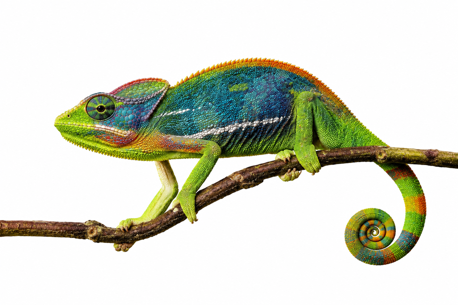 pohlednice 3D - Chameleon