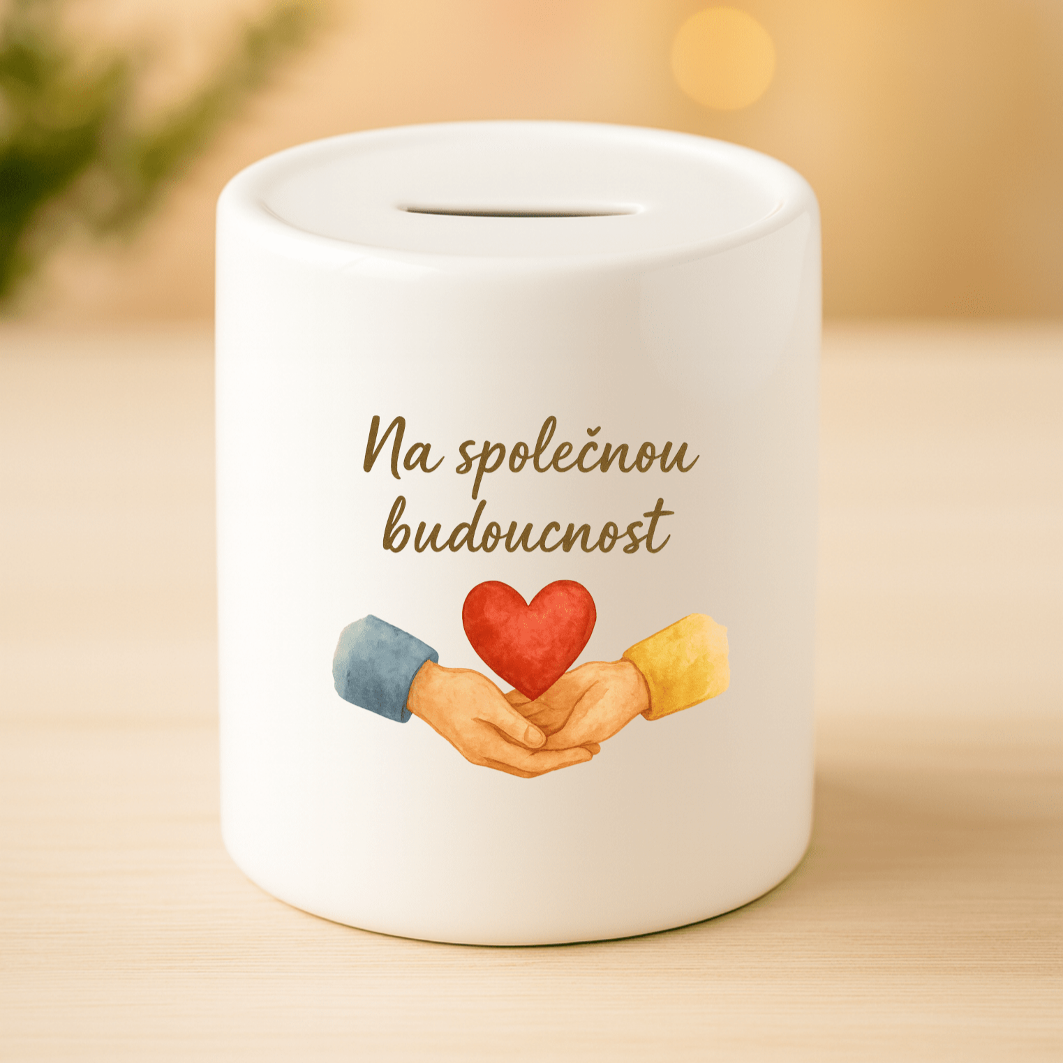 Keramická pokladnička - Na společnou budoucnost