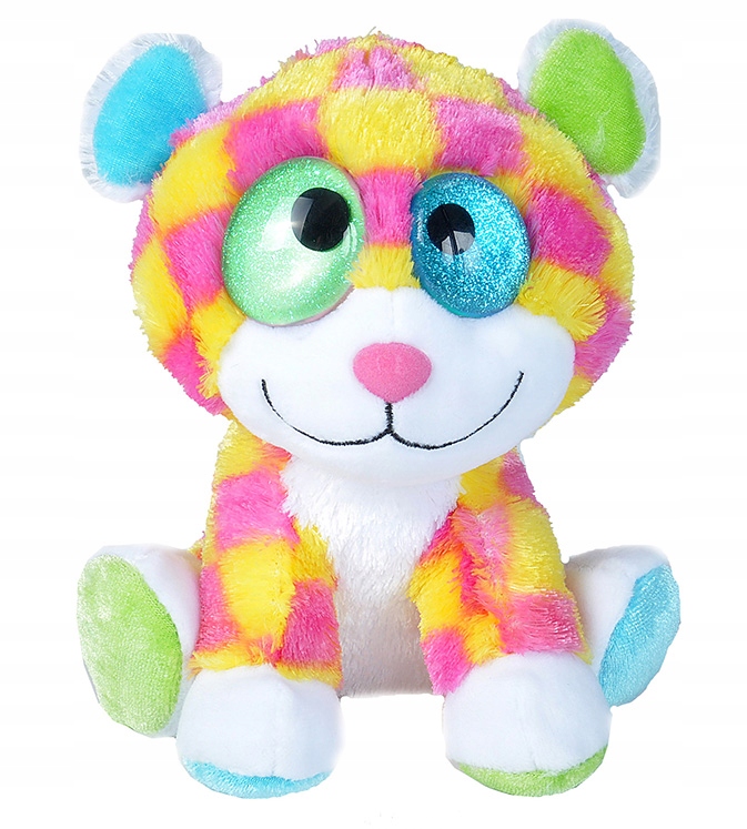 Plyš gepard očka neon 15 cm WR