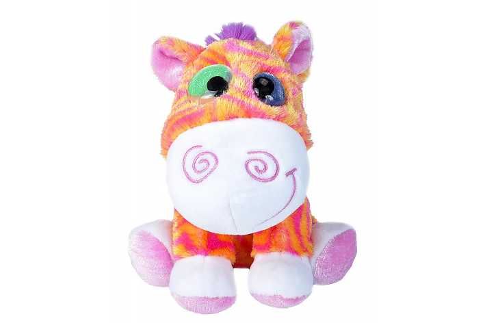 Plyš zebra neon 15 cm očka WR