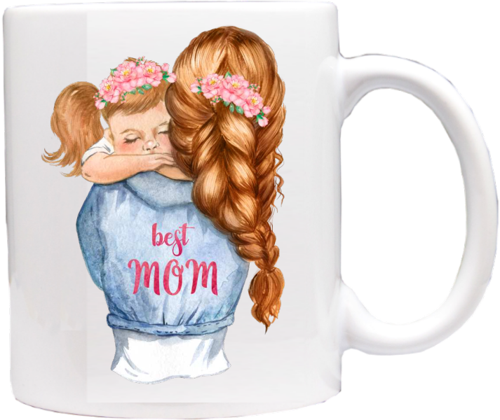 hrneček pro maminku motiv Best mom holčička D