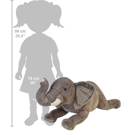 plyšový Slon Africký ležící 76cm