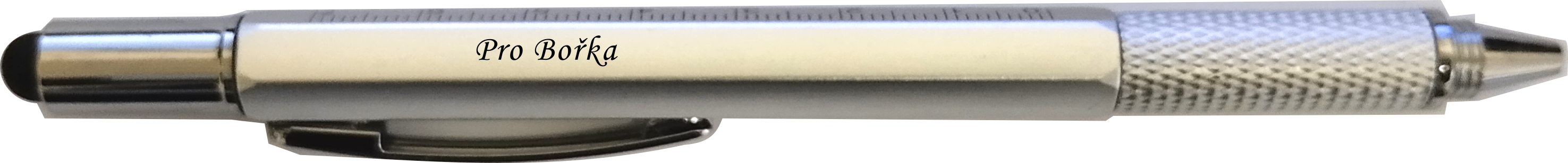 Multipropiska 6v1 s potiskem Pro Bořka stříbrná