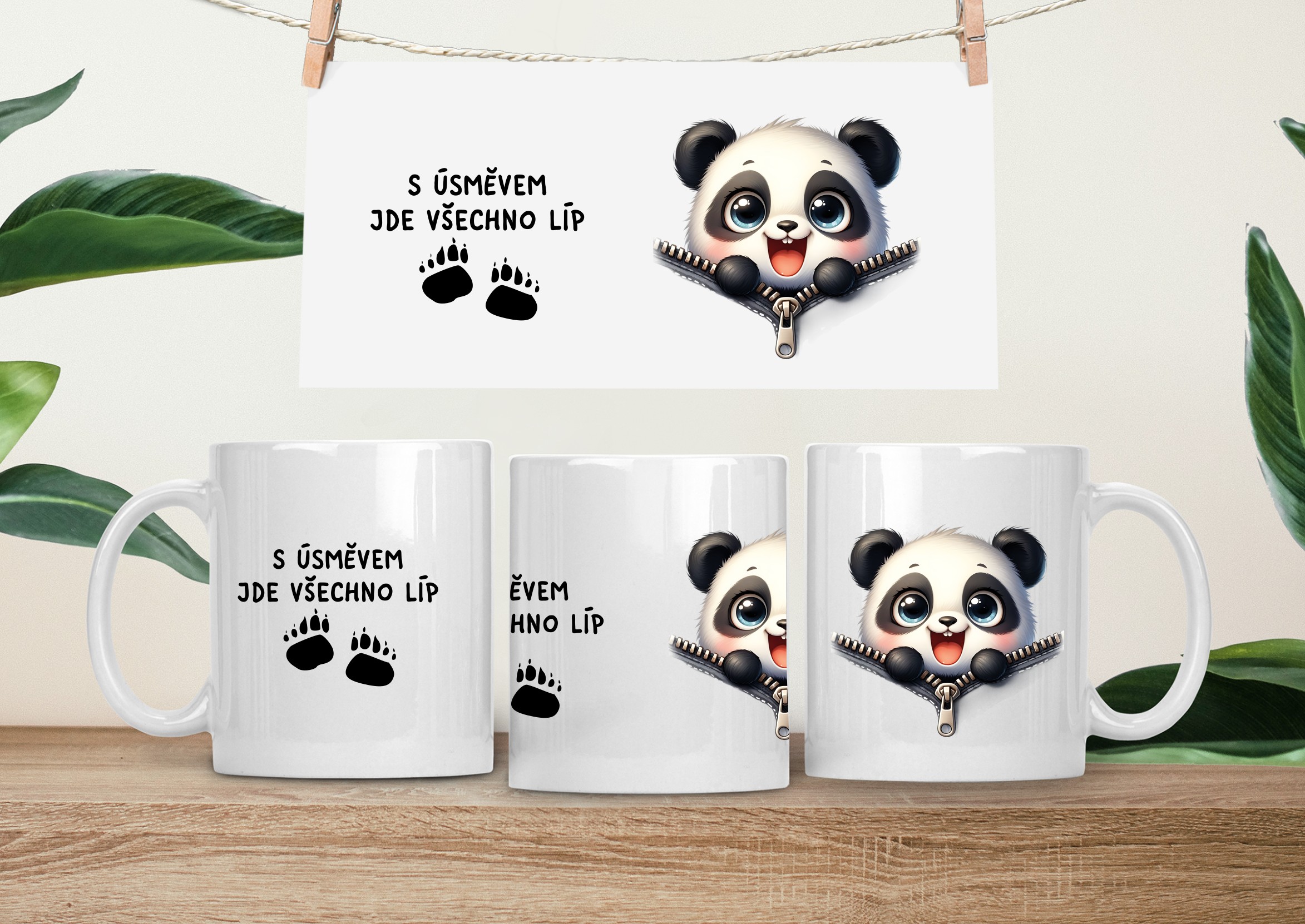 Hrneček čumáček - panda