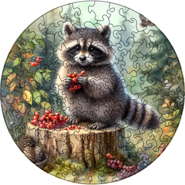 puzzle dřevěné mýval