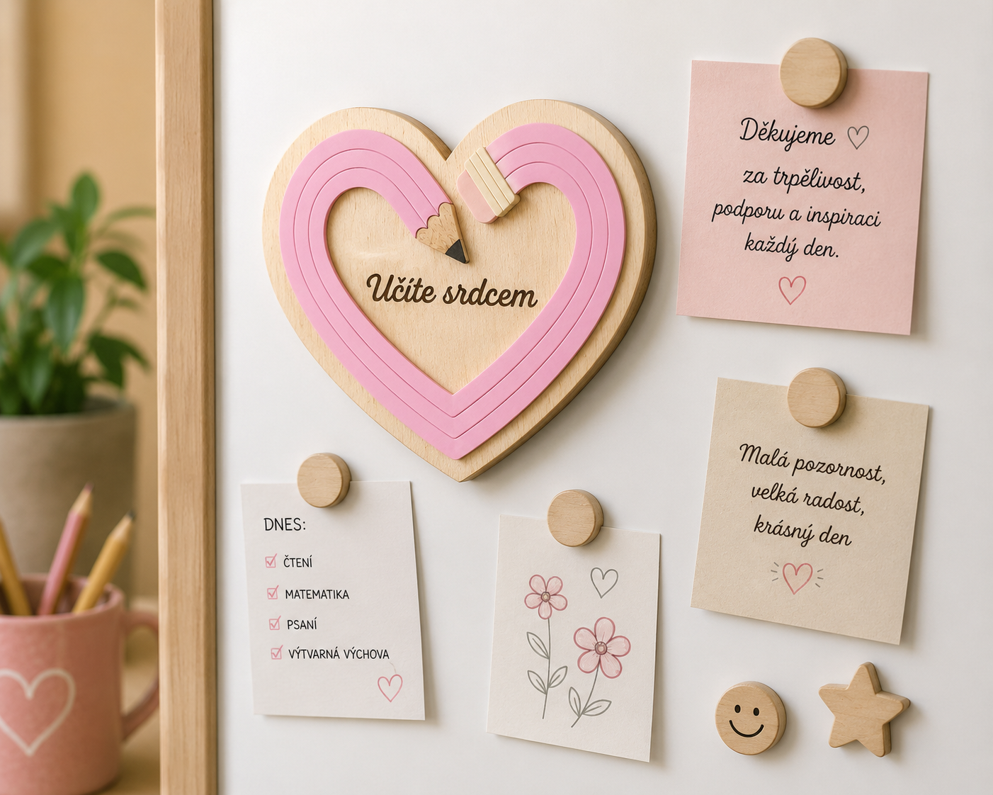magnet srdce učitelé "Učíte srdce"