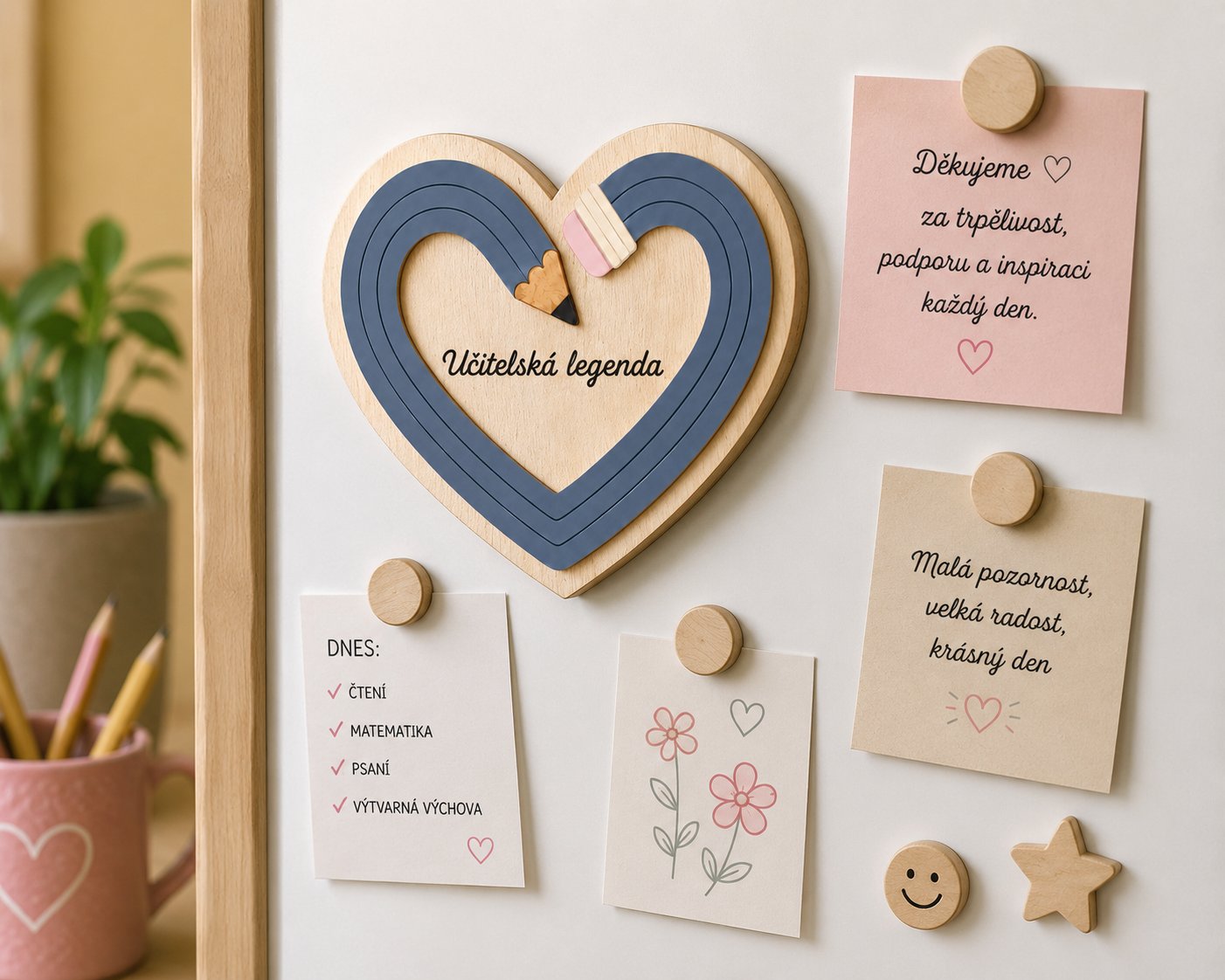 magnet srdce učitelé "Učitelská legenda"
