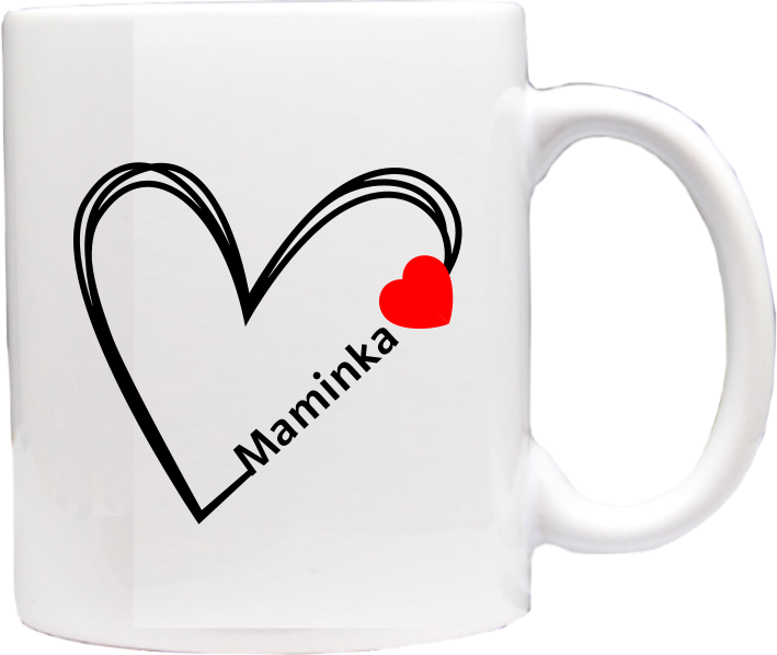 hrneček pro maminku motiv Žirafa love