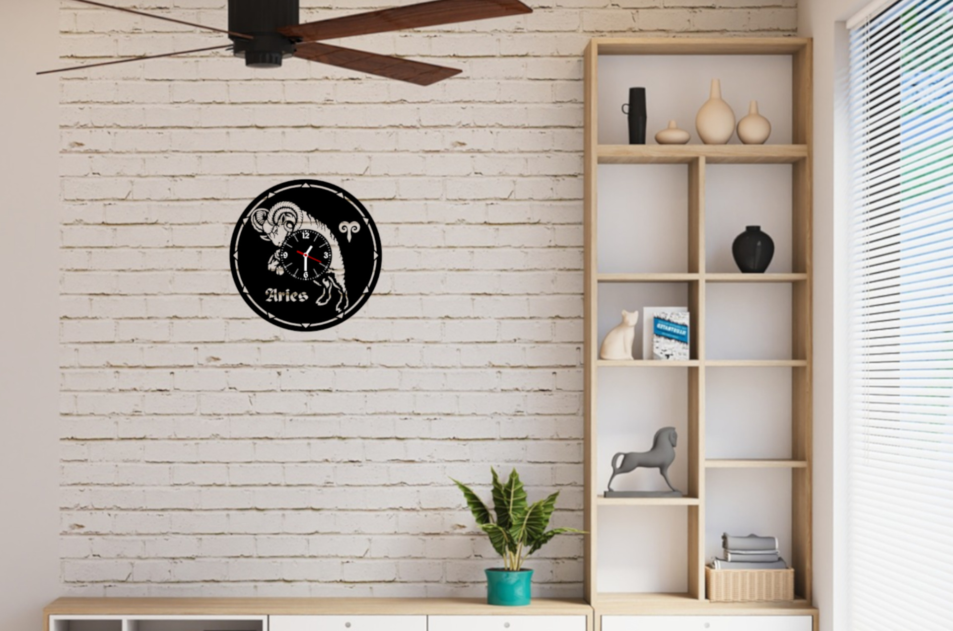 hodiny LP vynil 30cm Znamení Beran