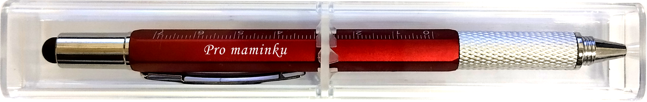 Multipropiska 6v1 s potiskem Pro maminku červená