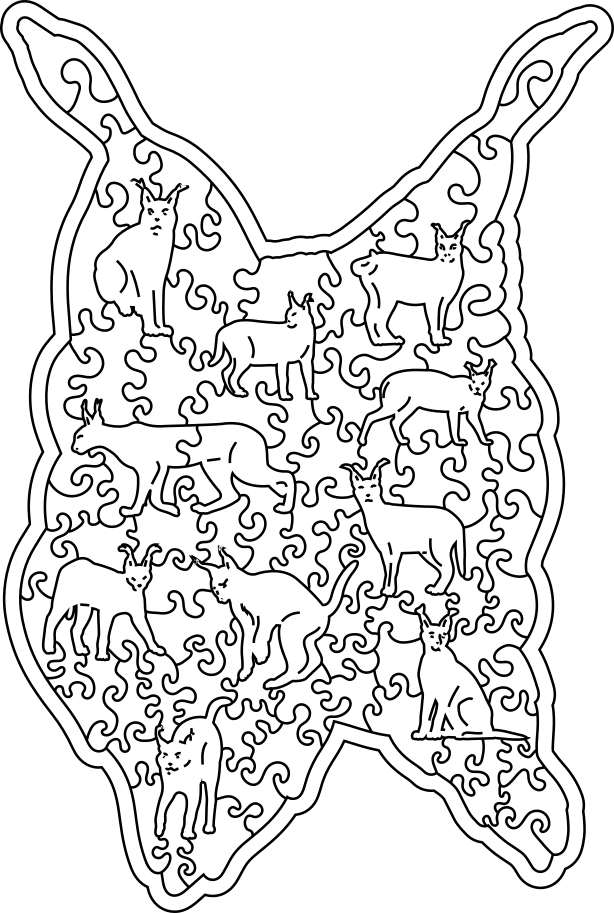 puzzle Rys 92 dílků