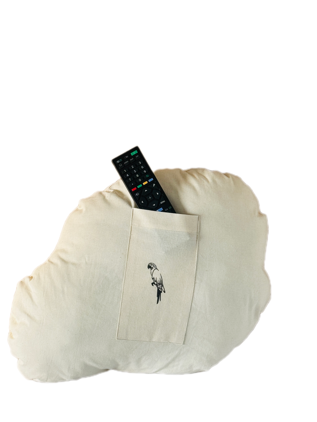 polštář s kapsou Papoušek