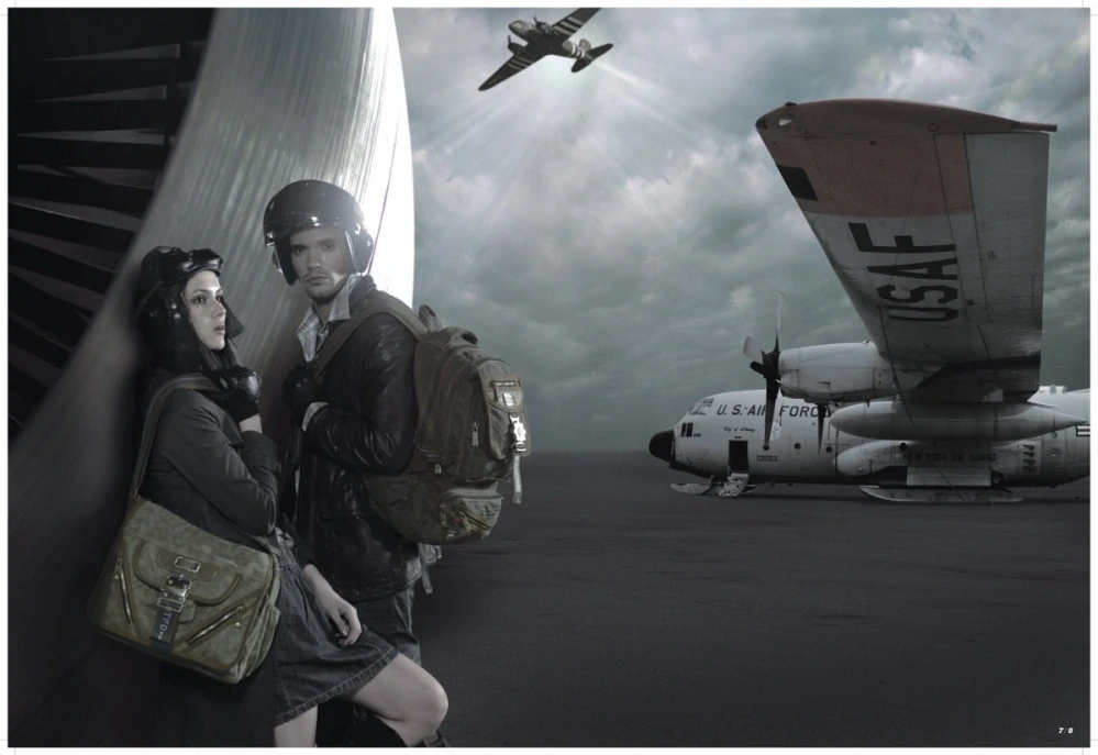 taška přes rameno Pilot I khaki