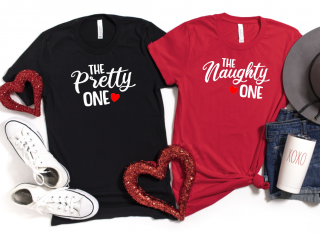 nažehlovačka 2ks Pretty-Naughty bílá