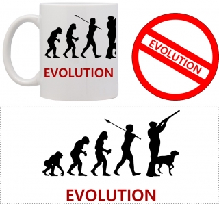 set hrnek s podtáckem Evoluce lovec