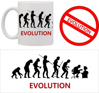 set hrnek s podtáckem Evoluce IT