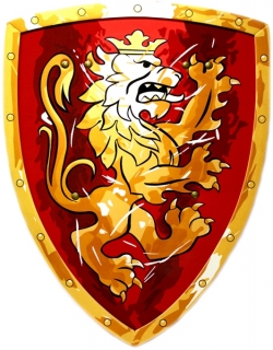 štít  královský Lev červený