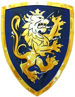 štít  královský Lev modrý