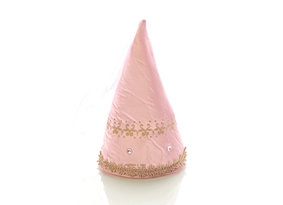 klobouk pro princeznu růžový textil