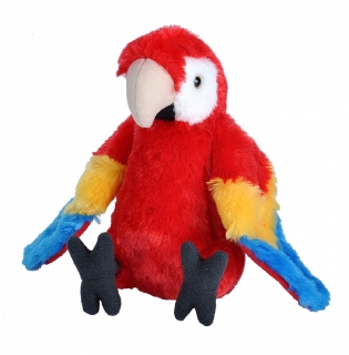 plyšový Papoušek červený 20 cm