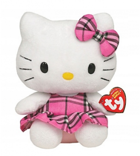 Hello Kitty šaty růžova kostka 15 cm 