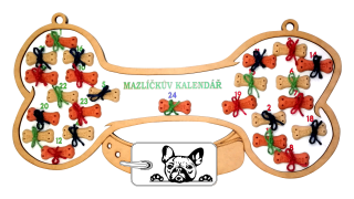 Adventní kalendář pro mazlíčka Buldoček