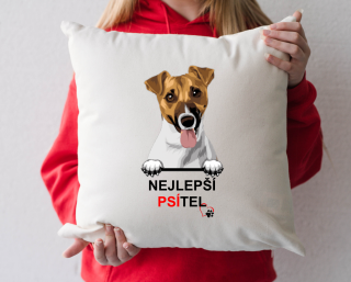 povlak na polštář Nejlepší PSÍTEL - Jack Russell teriér