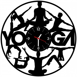 hodiny LP vinyl 30cm  - yoga 