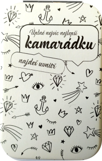 zrcátko "Úplně nejvíc nejlepší kamarádku najdeš uvnitř"