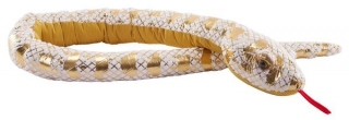 Plyš Had lesk krajta žlutá 137cm