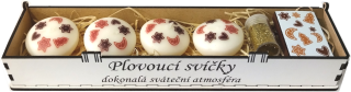sada plovoucích svíček Perníček