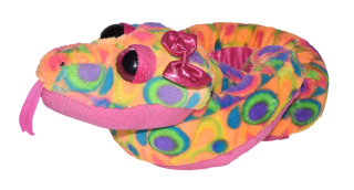 Plyšový had multicolor 137 cm 
