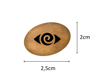 Oblázek malý - 2,5x2cm - hypnosis