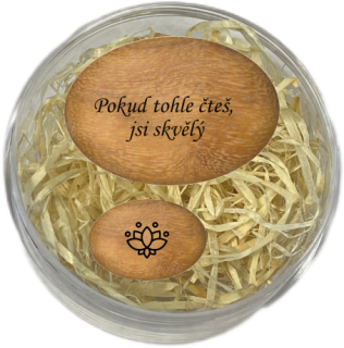 Sada oblázků - "Pokud tohle čteš, jsi skvělý" + mandala v dárkovém balení