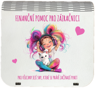 Dárková krabička na bankovky v injekcích - "Finanční pomoc pro zázračnici"