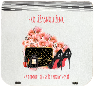 Dárková krabička na bankovky v injekcích - "Pro úžasnou ženu"
