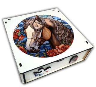 puzzle dřevěné kůň 