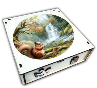 puzzle dřevěné veverka